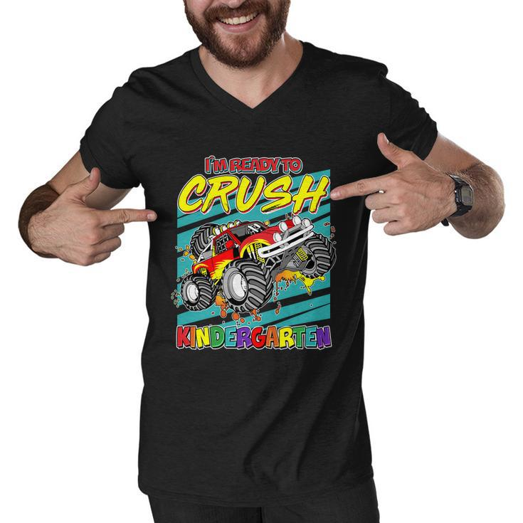 Im Ready To Crush Kindergarten Monster Truck Men V-Neck Tshirt