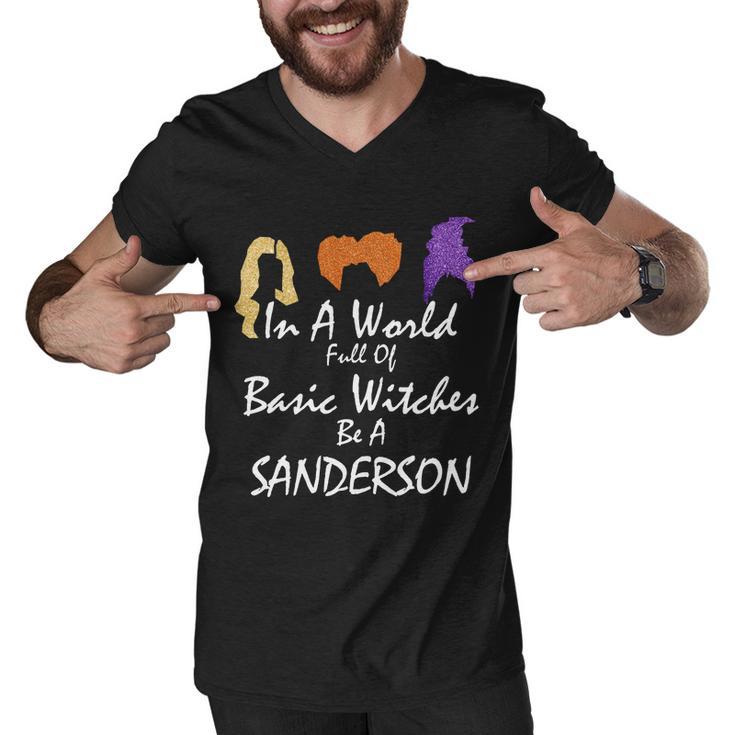 In A World Full Of Basic Witches Be A Sanderson Men V-Neck Tshirt