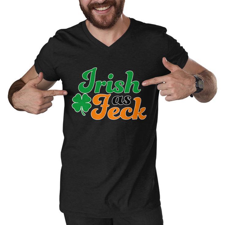 Irish As Feck Funny St Patricks Day Tshirt Men V-Neck Tshirt