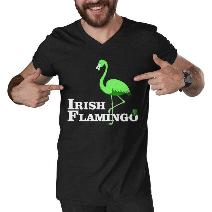 Irish Flamingo Tshirt Men V-Neck Tshirt