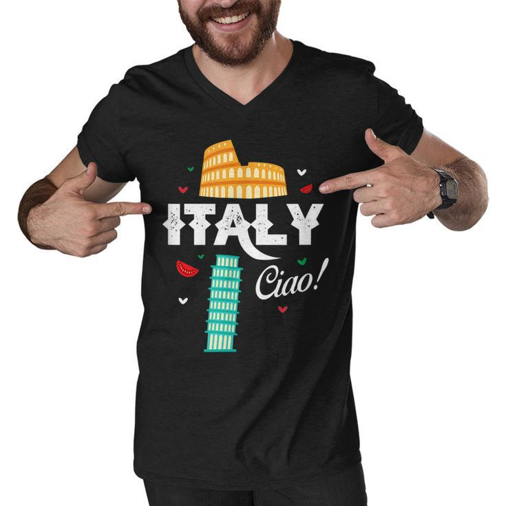 Italy Ciao Rome Roma Italia Italian Home Pride  Men V-Neck Tshirt