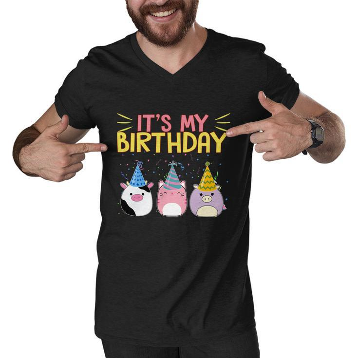 Its My Birthday Boo Cute Graphic Design Printed Casual Daily Basic Men V-Neck Tshirt