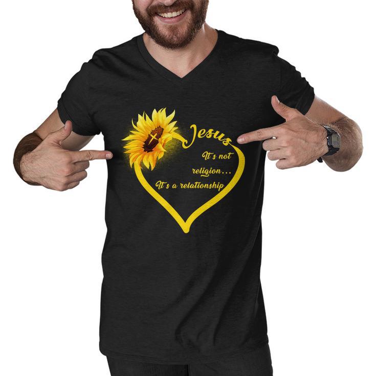 Jesus Its A Relationship Men V-Neck Tshirt