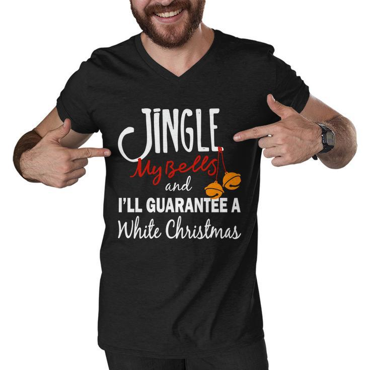 Jingle My Bells For White Christmas Men V-Neck Tshirt