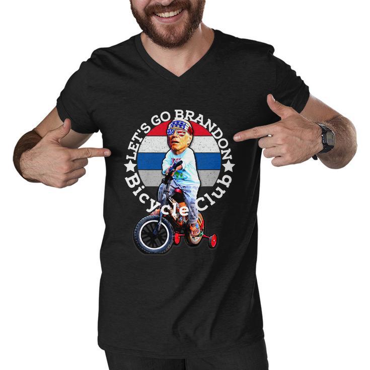 Joe Biden Bicycle Crash Bike Wreck Im Good Ridin With Biden Men V-Neck Tshirt