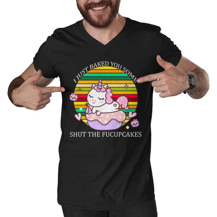 Just Baked You Some Shut The FUcupcakes V2 Men V-Neck Tshirt