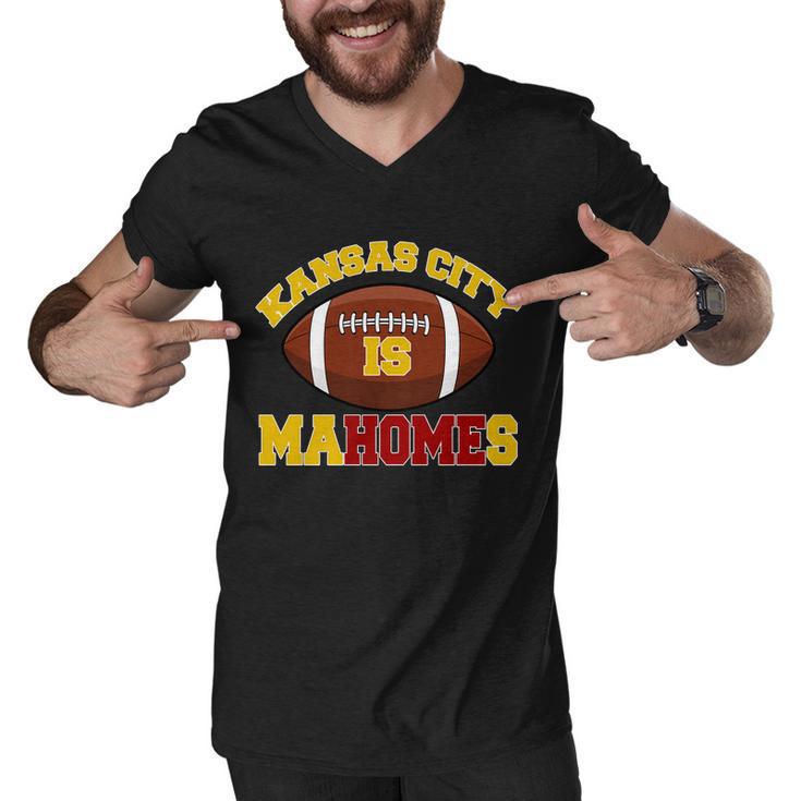 Kansas City Is Mahomes Kc Football Fan Tshirt Men V-Neck Tshirt