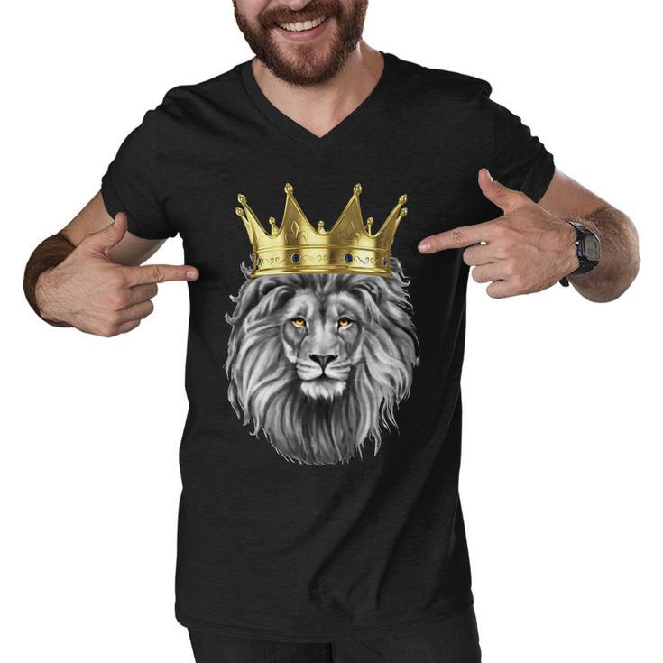 King Of Lions Tshirt Men V-Neck Tshirt