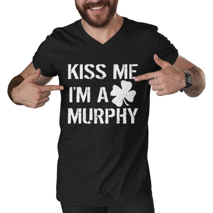 Kiss Me Im A Murphy St Patricks Day Men V-Neck Tshirt
