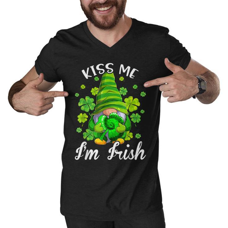 Kiss Me Im Irish Tie Dye Gnome St Patricks Day  Men V-Neck Tshirt