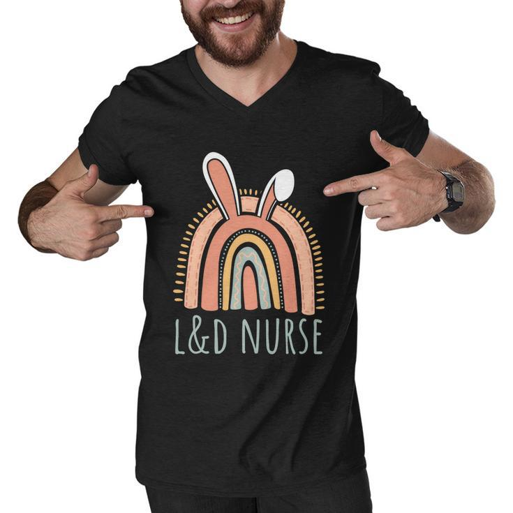L And D Nurse Labor And Delivery Nurse Easter Gift Men V-Neck Tshirt