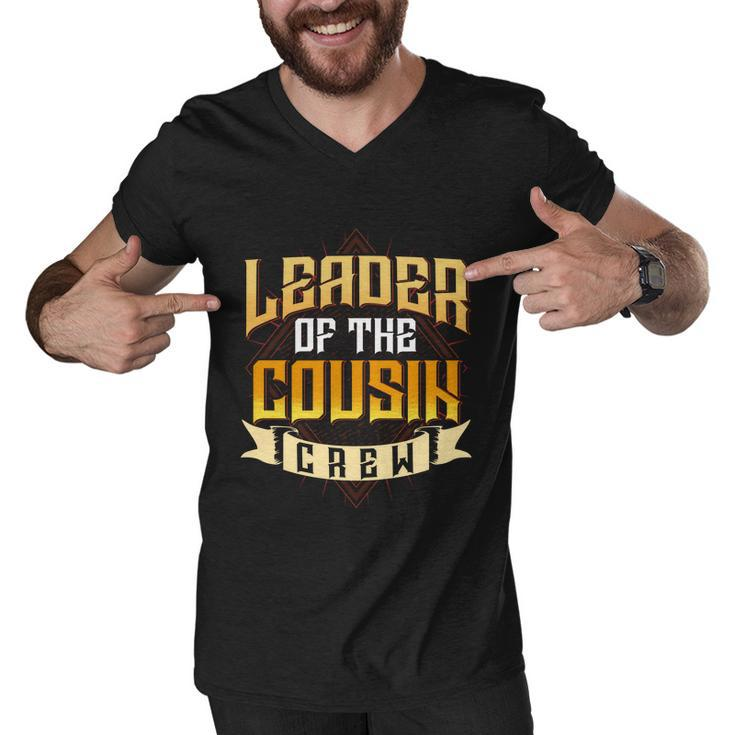 Leader Of The Cousin Crew Big Cousin Squad Oldest Cousin Gift Men V-Neck Tshirt