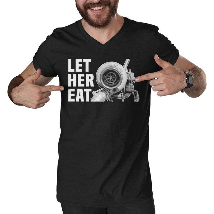Let Her Eat Men V-Neck Tshirt