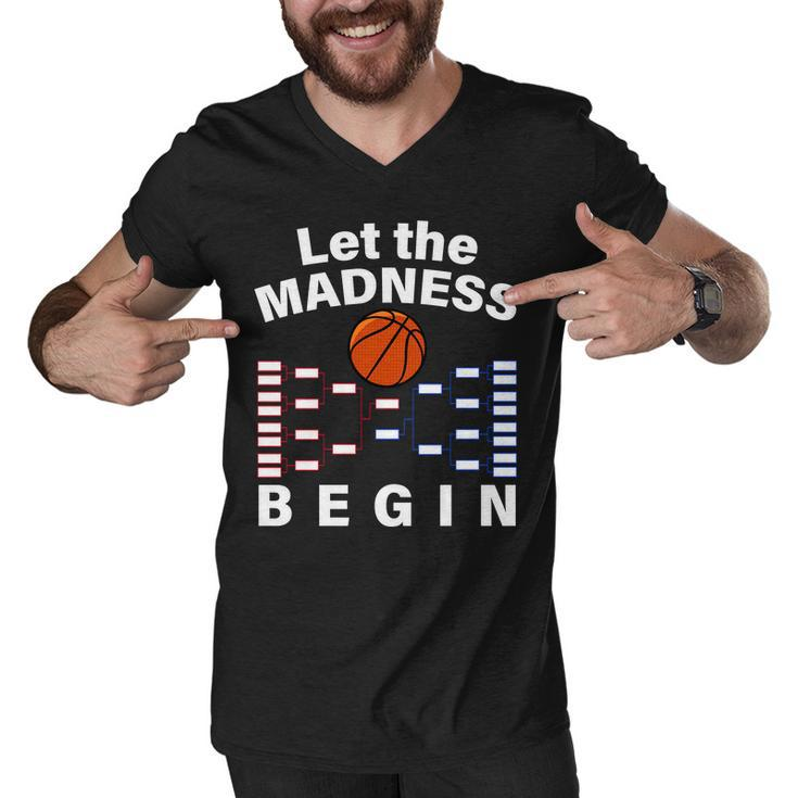 Let The Madness Begin Men V-Neck Tshirt