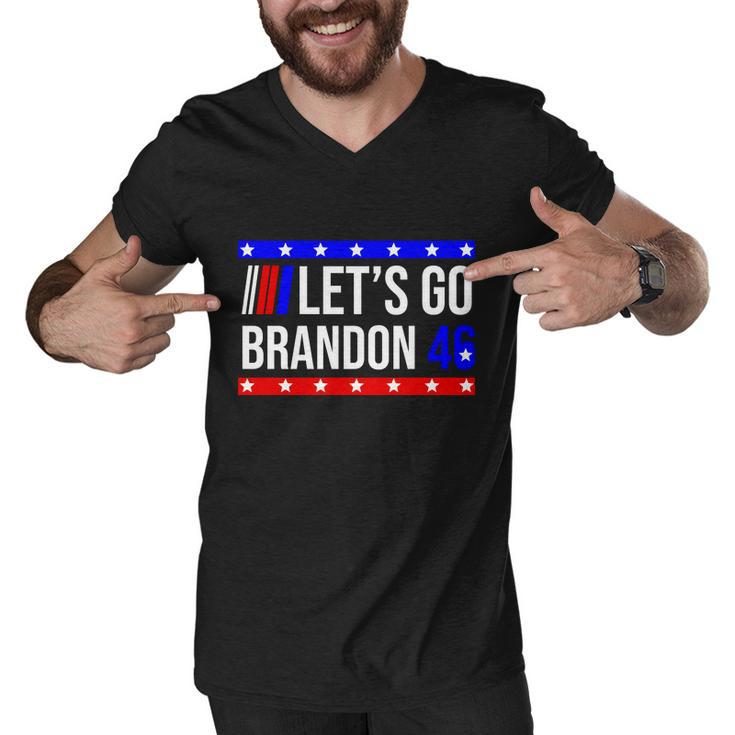 Lets Go Brandon 46 Conservative Anti Liberal Tshirt Men V-Neck Tshirt