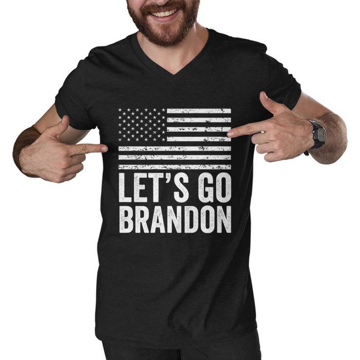 Lets Go Brandon Fjb Ultra Maga Joe Biden 4Th Of July Tshirt Men V-Neck Tshirt