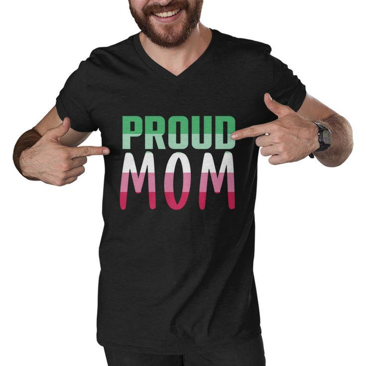 Lgbtq Gay Pride Month Proud Mom Queer Mothers Day Abrosexual Gift Men V-Neck Tshirt