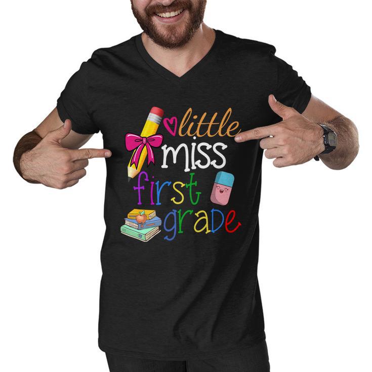 Little Miss First Grade Men V-Neck Tshirt