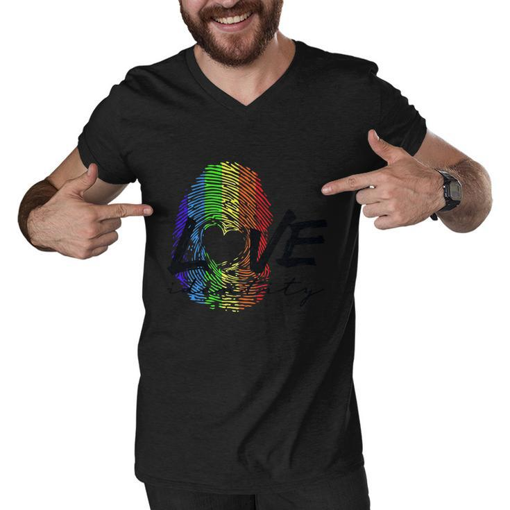 Love Identity Lgbtq Love Gay Pride Lgbt Pride Month Graphic Design Printed Casual Daily Basic Men V-Neck Tshirt