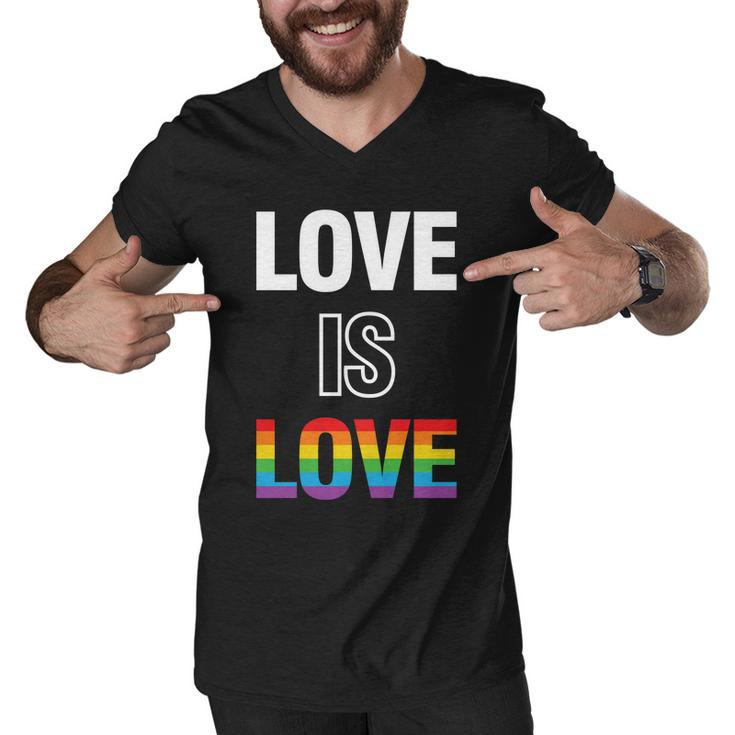 Love Is Love Pride Month Lgbt Men V-Neck Tshirt