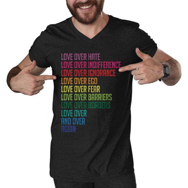 Love Over Everything Men V-Neck Tshirt