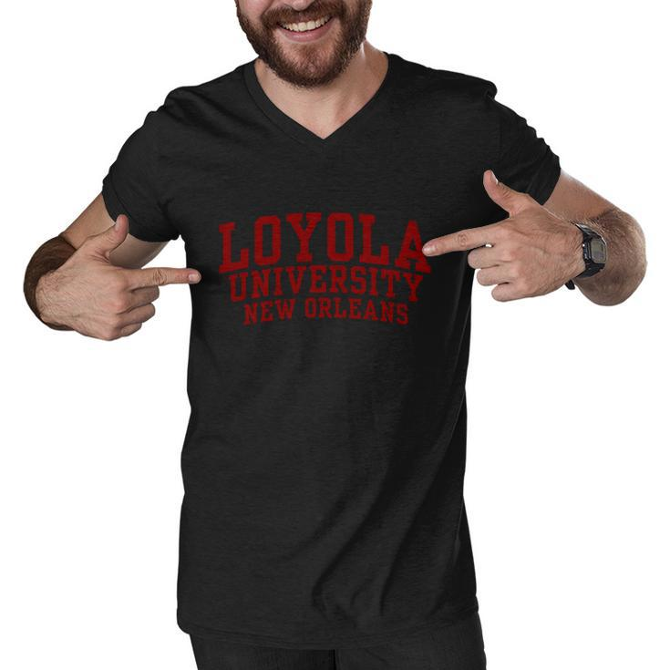 Loyola University New Orleans Oc Men V-Neck Tshirt