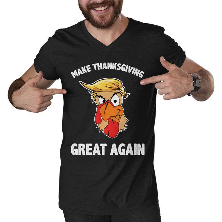 Make Thanksgiving Great Again Donald Trump Tshirt Men V-Neck Tshirt