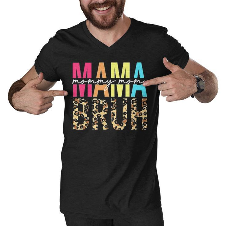 Mama Mommy Mom Bruh Funny Boy Mom Life Mothers Day Men V-Neck Tshirt