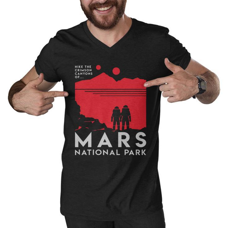 Mars National Park Tshirt Men V-Neck Tshirt