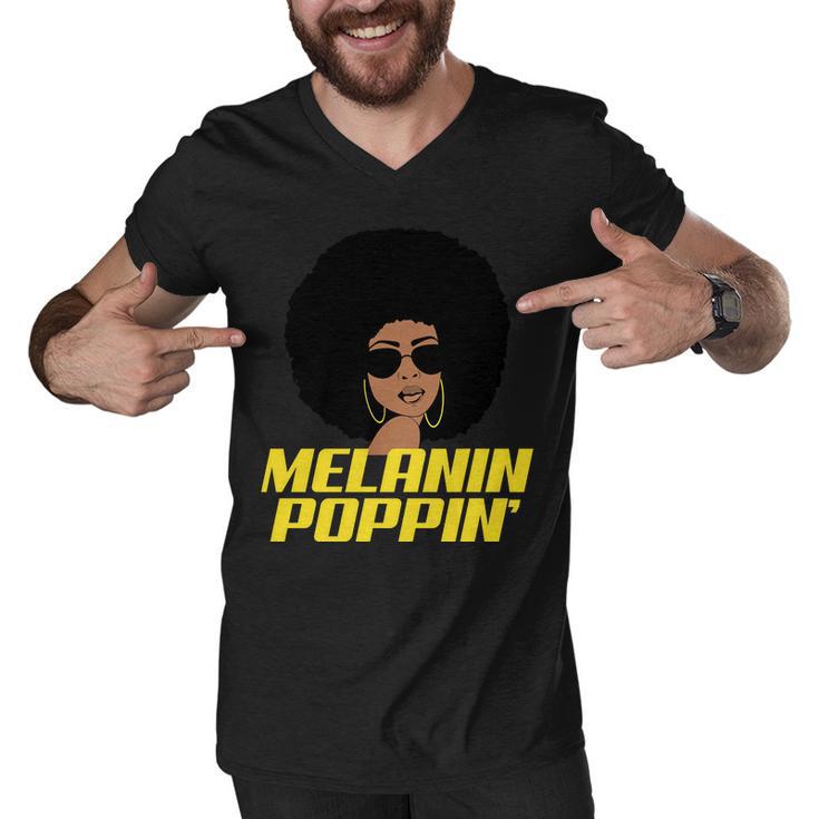 Melanin Poppin Proud African Pride Men V-Neck Tshirt