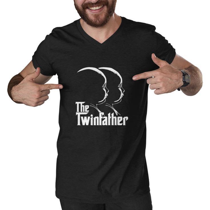 Mens The Twinfather Funny Father Of Twin Dad Gift Men V-Neck Tshirt