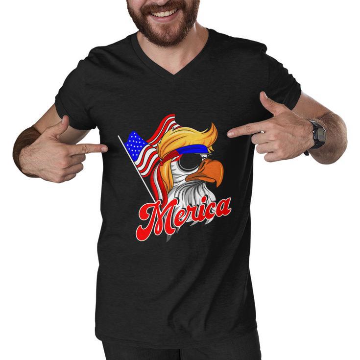 Merica Patriotic Eagle Mullet 4Th Of July American Flag Great Gift Men V-Neck Tshirt