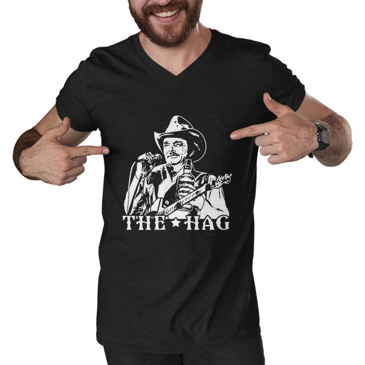 Merle Haggard The Hag Men V-Neck Tshirt