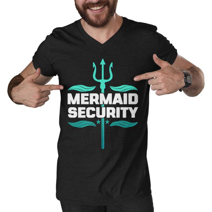 Mermaid Security Trident Men V-Neck Tshirt