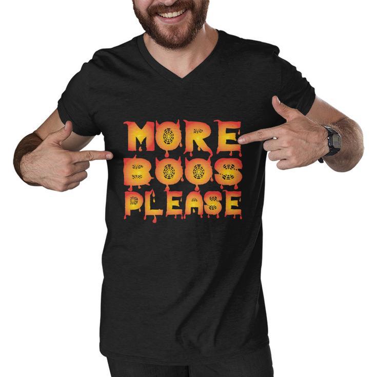 More Boos Please Halloween Quote V4 Men V-Neck Tshirt