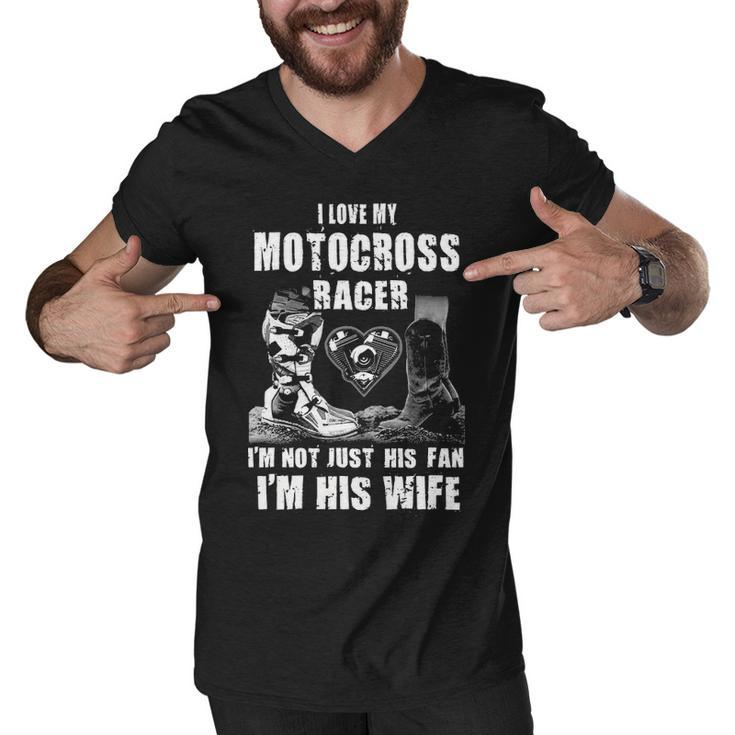 Motocross Wife Men V-Neck Tshirt
