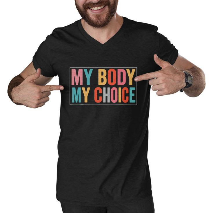 My Body Choice Uterus Business Women V2 Men V-Neck Tshirt