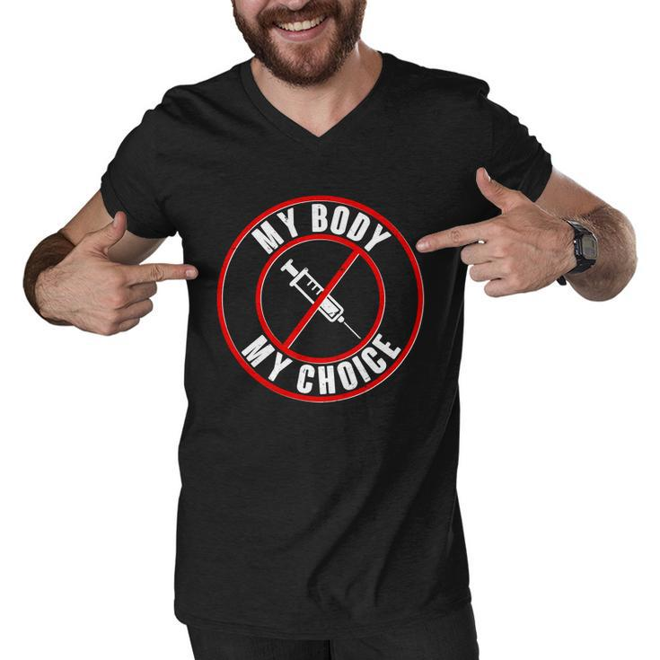 My Body My Choice Anti Vaccine Men V-Neck Tshirt