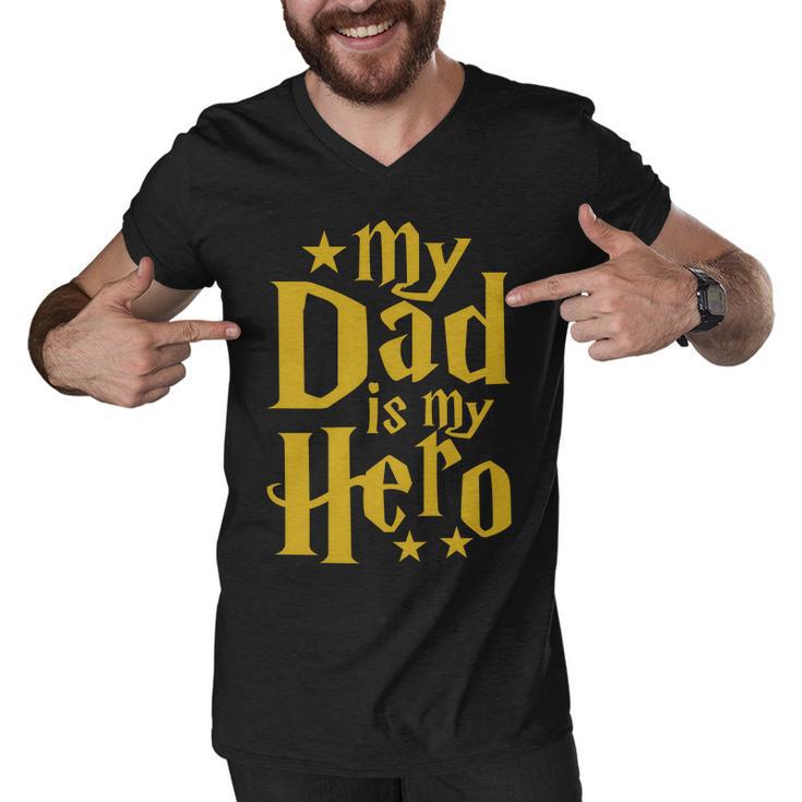 My Dad Is My Hero V2 Men V-Neck Tshirt