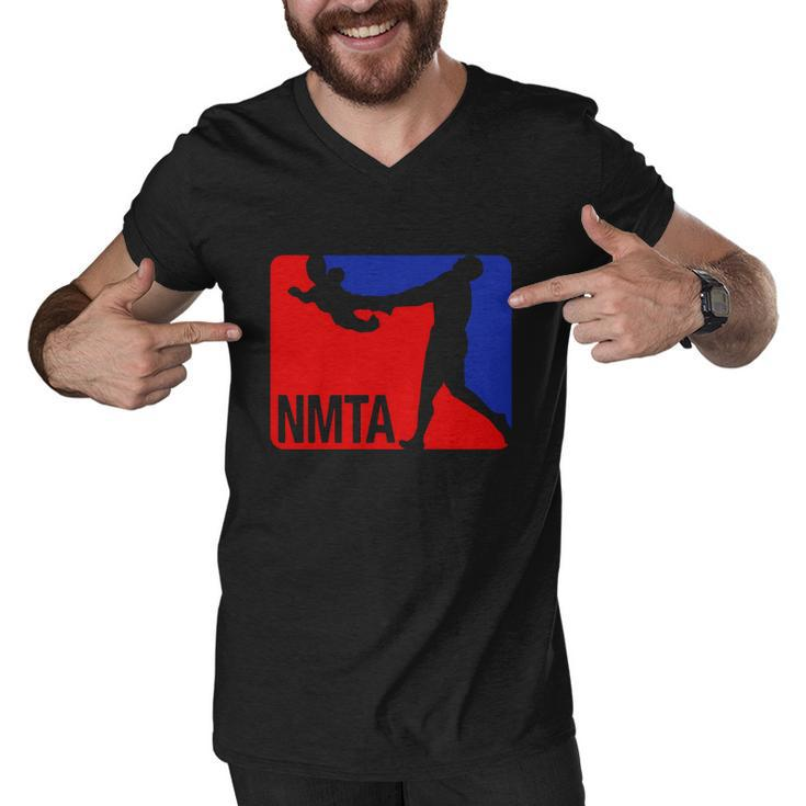National Midget Tossing Association Funny Men V-Neck Tshirt