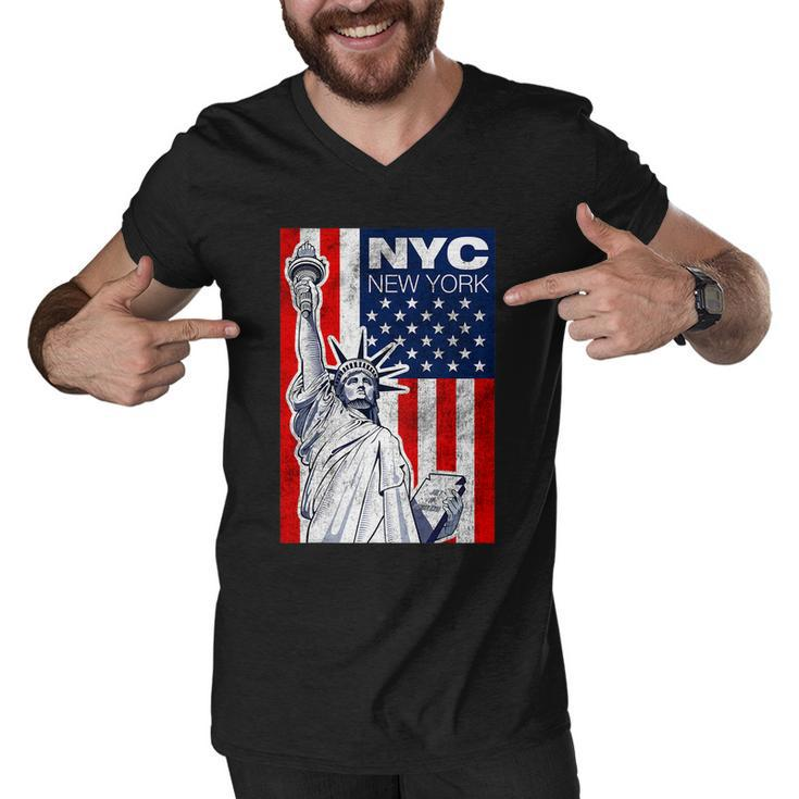 New York City Statue Of Liberty Shirts Cool New York City Men V-Neck Tshirt