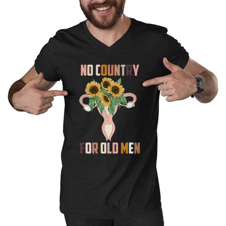 No Country For Old Men Uterus 1973 Pro Roe Pro Choice Men V-Neck Tshirt