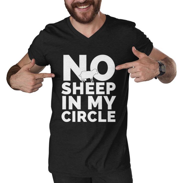 No Sheep In My Circle Tshirt Men V-Neck Tshirt