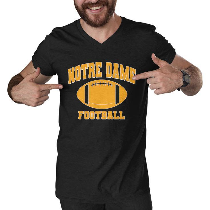 Notre Dame Football Fan Men V-Neck Tshirt