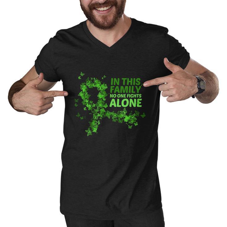 October Depression Month In This Family No One Fights Alone Gift Men V-Neck Tshirt