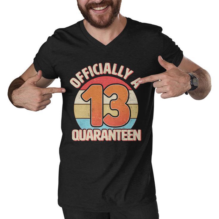 Officially A Quaranteen 13Th Birthday Tshirt Men V-Neck Tshirt