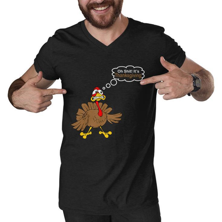 Oh Shit Its Thanksgiving Men V-Neck Tshirt