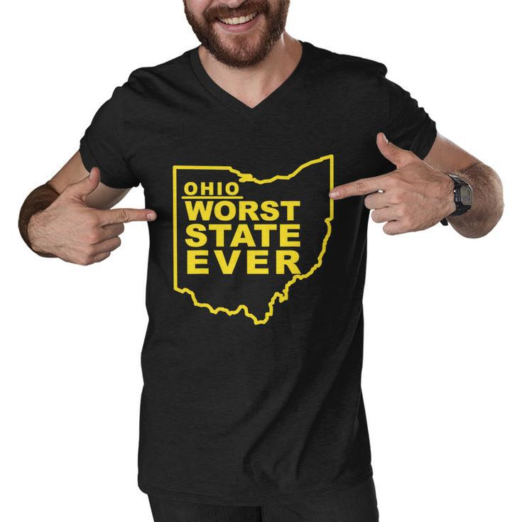Ohio Worst State Ever Tshirt Men V-Neck Tshirt
