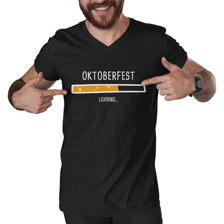 Oktoberfest Beer Loading Tshirt Men V-Neck Tshirt