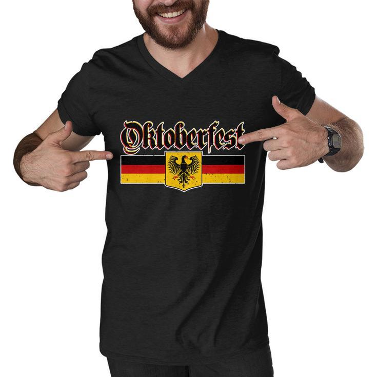 Oktoberfest German Coat Of Arms Tshirt Men V-Neck Tshirt